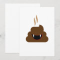 Vampire Poop Emoji Funny Halloween Card | Zazzle