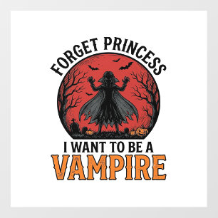 Vampire Princess Shirt Spooky Retro Halloween Desi Floor Decals