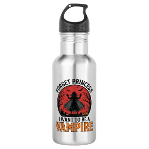 Vampire Princess Shirt Spooky Retro Halloween Desi Stainless Steel Water Bottle