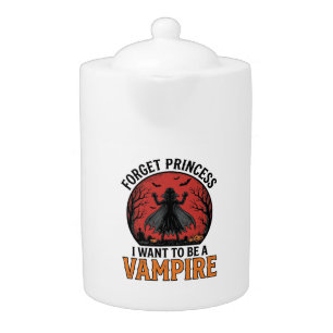 Vampire Princess Shirt Spooky Retro Halloween Desi Teapot