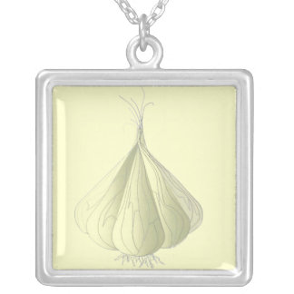 Vampire Protection - Garlic Silver Plated Necklace