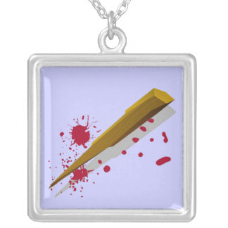 Vampire Protection - Stake Silver Plated Necklace