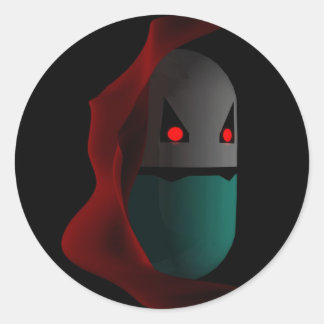 Vampire Prozac Parody Pills Classic Round Sticker