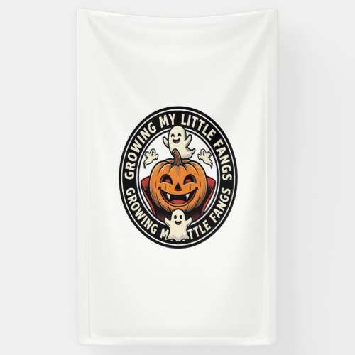Vampire Pumpkin Badge Growing My Little Fangs_1 Banner