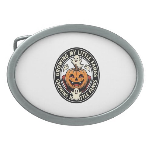 Vampire Pumpkin Badge Growing My Little Fangs_1 Belt Buckle