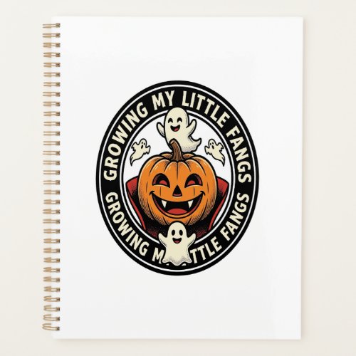 Vampire Pumpkin Badge Growing My Little Fangs_1 Planner