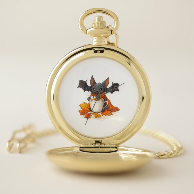 Vampire Pumpkin Latte Pocket Watch (Inside)