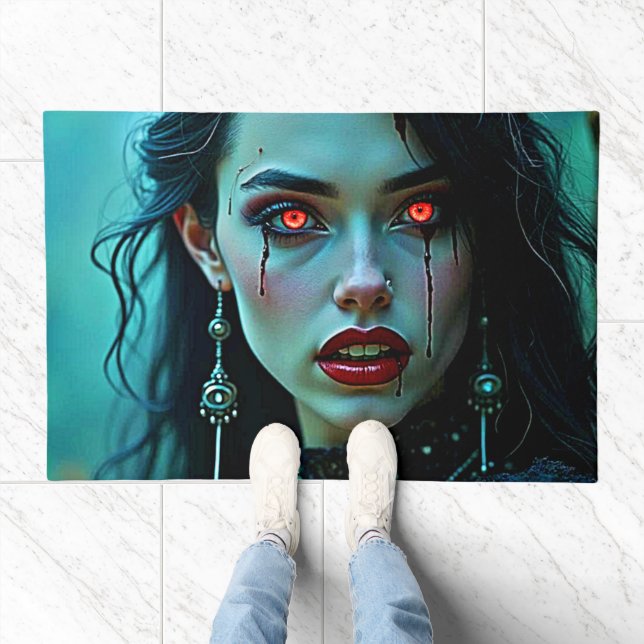 Vampire Queen: Dark Allure Art Doormat (Indoor)