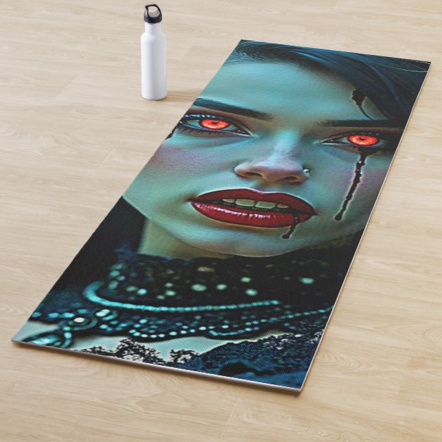 Vampire Queen: Dark Allure Art Yoga Mat (In Situ)
