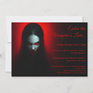 Vampire Queen – Halloween Costume Party Invitation