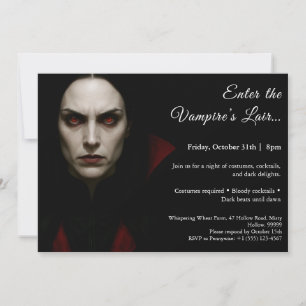 Vampire Queen – Halloween Costume Party Invitation