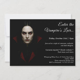Vampire Queen – Halloween Costume Party Invitation