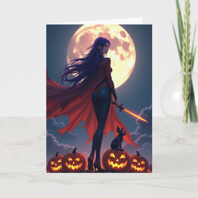 Vampire Queens Halloween Card (Front)