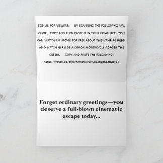 Vampire Rebel Girl: The Volcanic Escape Card