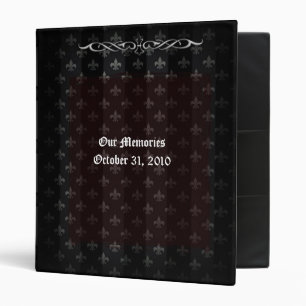 Vampire Red Goth Wedding Photo Album Binder