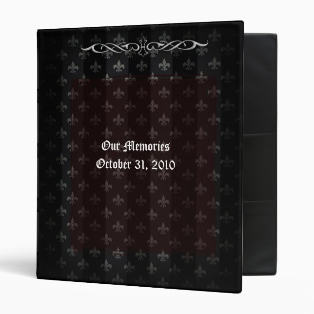 Vampire Red Goth Wedding Photo Album Binder (Front/Inside)