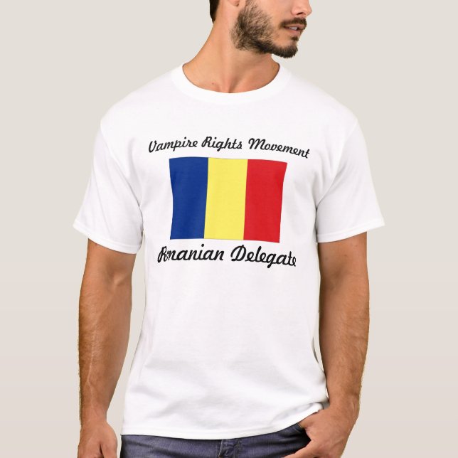 Vampire Rights Movement - Romanian Delegate T-Shirt (Front)