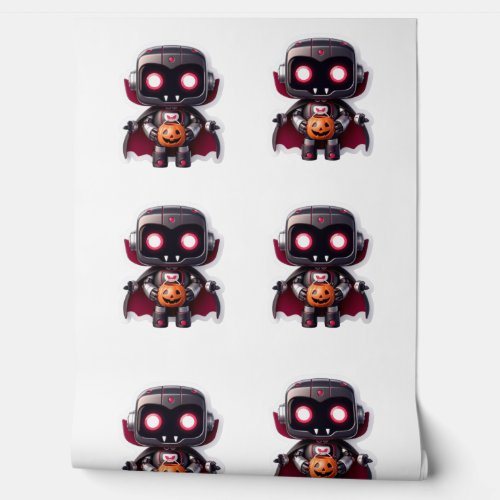 Vampire Robot Halloween Cute Futuristic Spooky Art