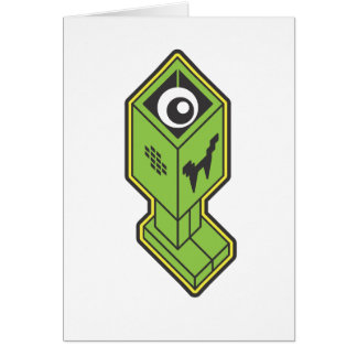 Vampire Robot on White Cards