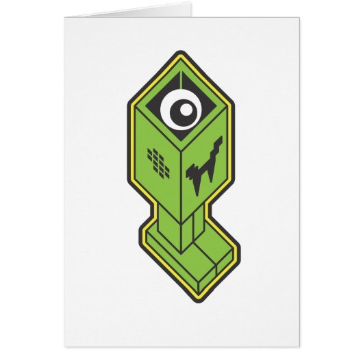 Vampire Robot on White Cards (Front)