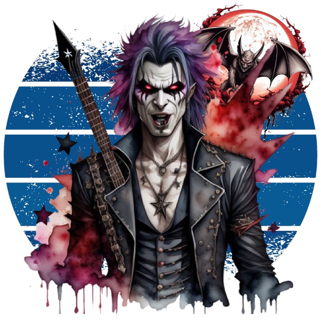 Vampire Rocker Sweatshirt (Beyond the Sunset: Where Immortality Reigns.)