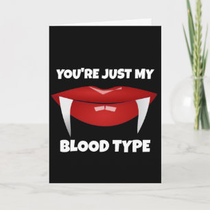 VAMPIRE ROMANTIC FUNNY BIRTHDAY GREETING CARD
