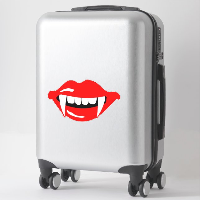 Vampire’s mouth sticker (Suitcase)