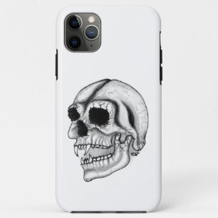 Vampire skull black and white Design iPhone 11 Pro Max Case