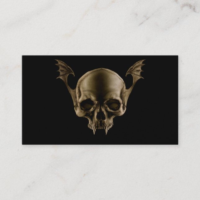 Vampire Skull Business Card (Front)