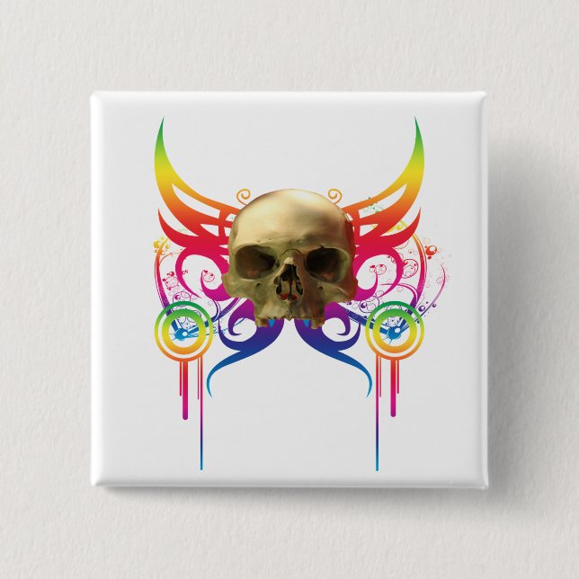 Vampire Skull Button (Front)