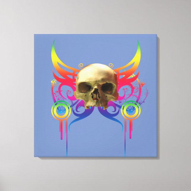 Vampire Skull Canvas Print (Front)