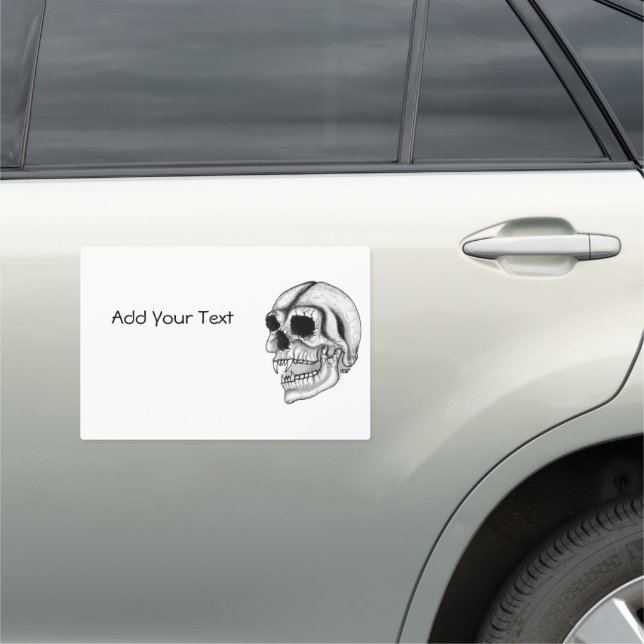 Vampire Skull Car Magnet (In Situ)