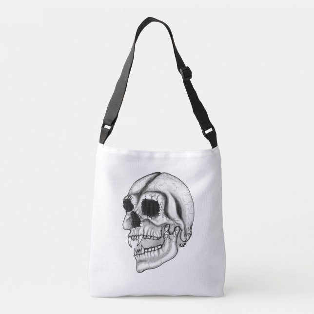 Vampire Skull Crossbody Bag (Back)