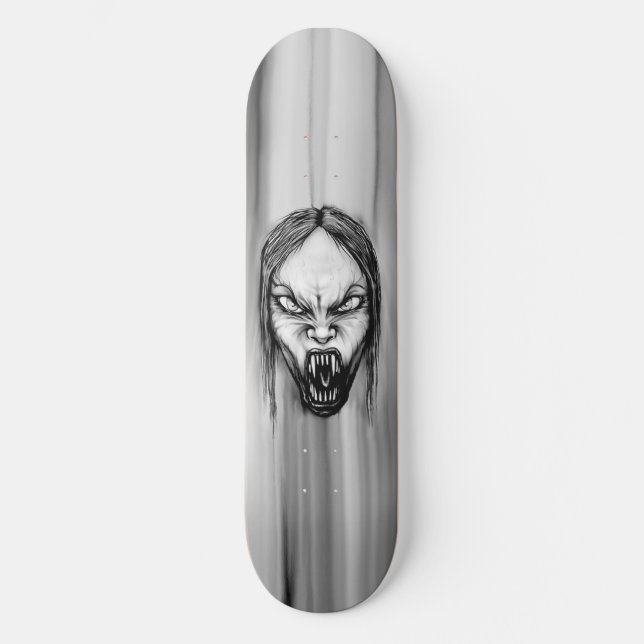 Vampire Skull II Skateboard Deck (Front)