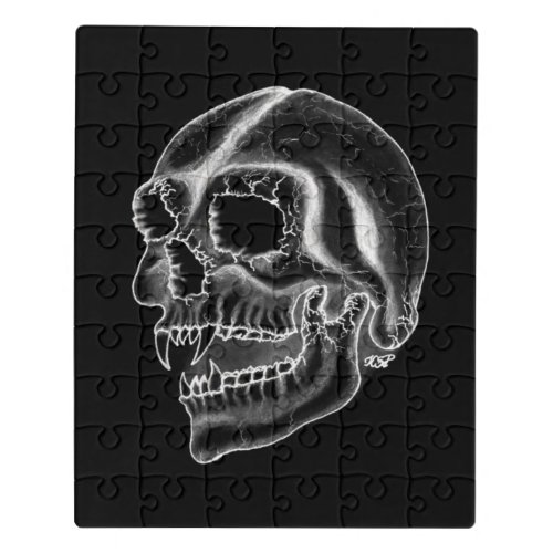 Vampire skull jigsaw puzzle