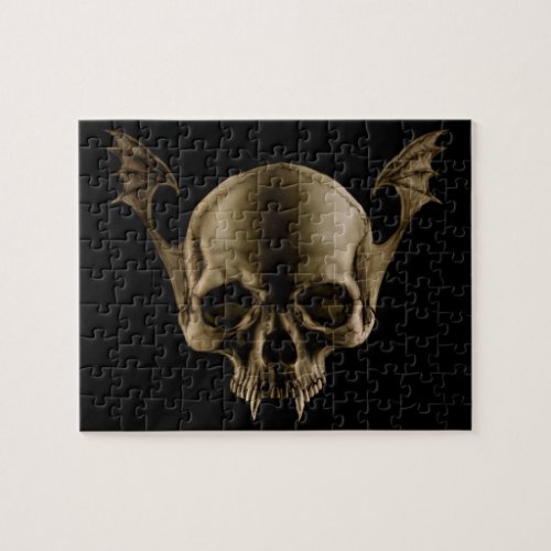 Vampire Skull Jigsaw Puzzle