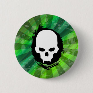 Vampire Skull Pinback Button