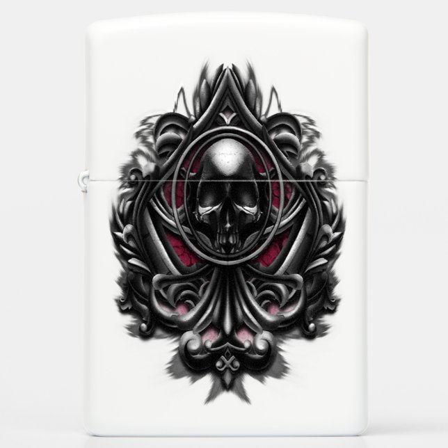 Vampire skull zippo lighter (Front)