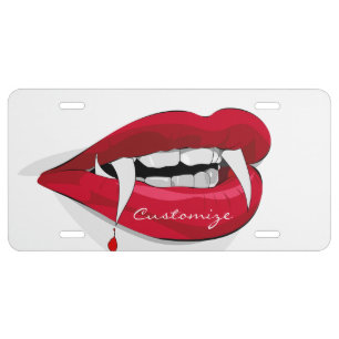 Vampire Smile Thunder_Cove License Plate