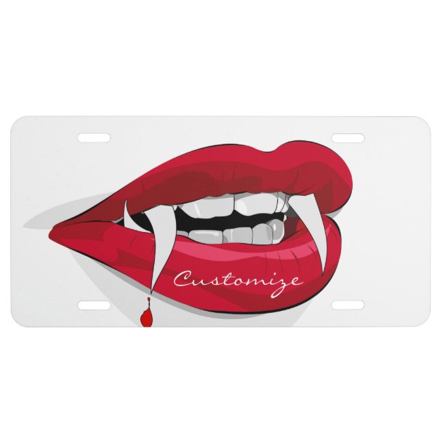 Vampire Smile Thunder_Cove License Plate (Front)