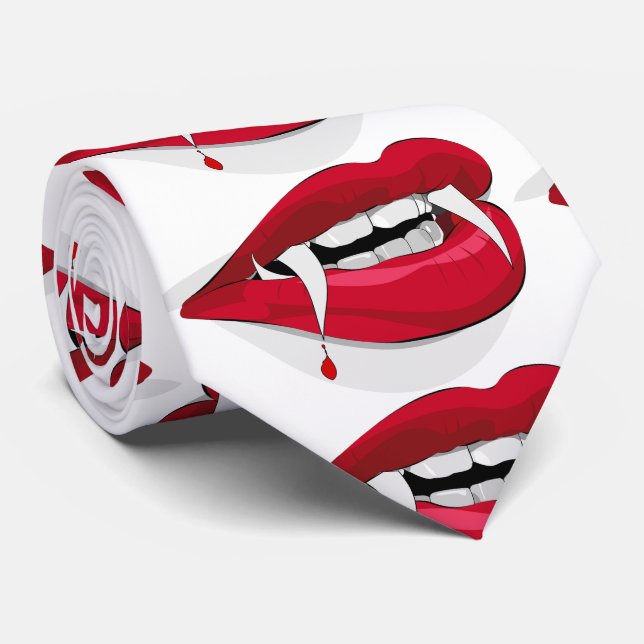 Vampire Smile Thunder_Cove Neck Tie (Rolled)