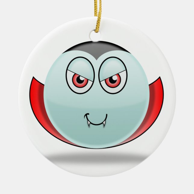 Vampire Smilie Ornament (Front)