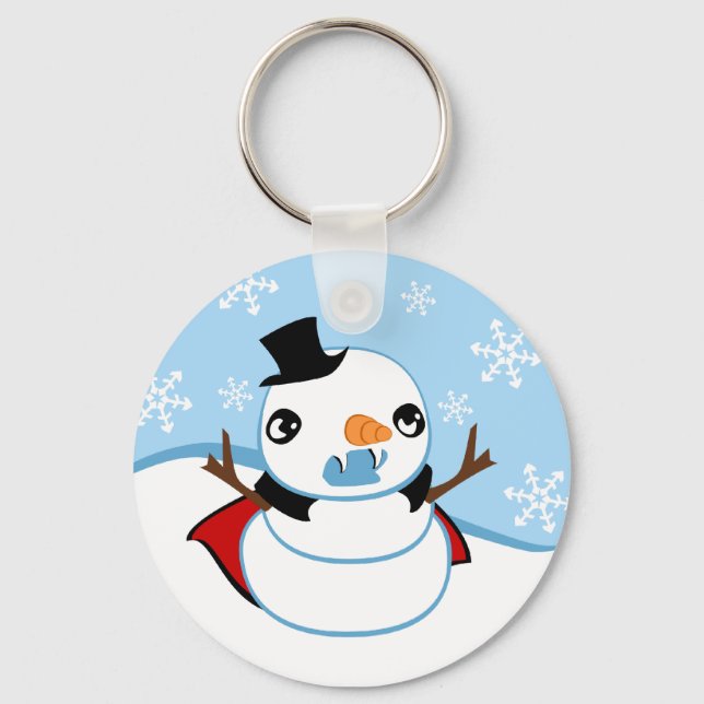 Vampire Snowman Keychain (Front)