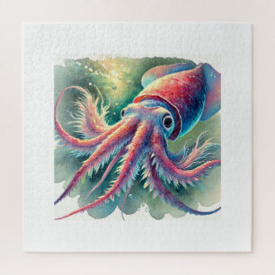 vampire squid 171024AREF124 - Watercolor Jigsaw Puzzle