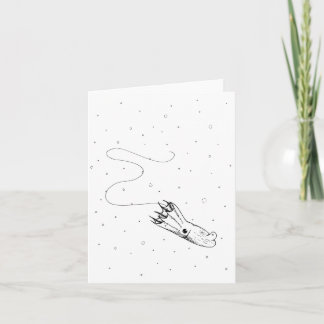 Vampire Squid in the Snow Card