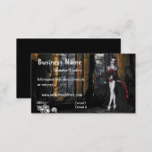 Vampire Standing in the Window Light Business Card (Front/Back)