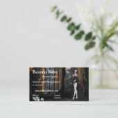 Vampire Standing in the Window Light Business Card (Standing Front)