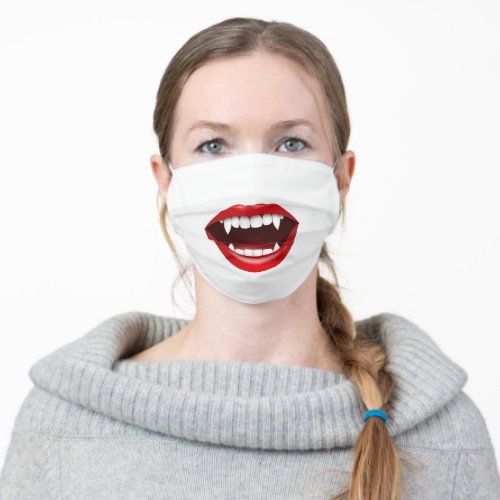 Vampire Teeth Adult Cloth Face Mask