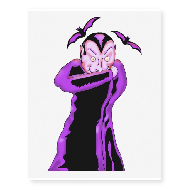 Vampire Temporary Tattoos (Front)