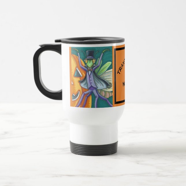 VAMPIRE TRANSYLVANIA MANTIS, COMMUTER TRAVEL MUG (Left)